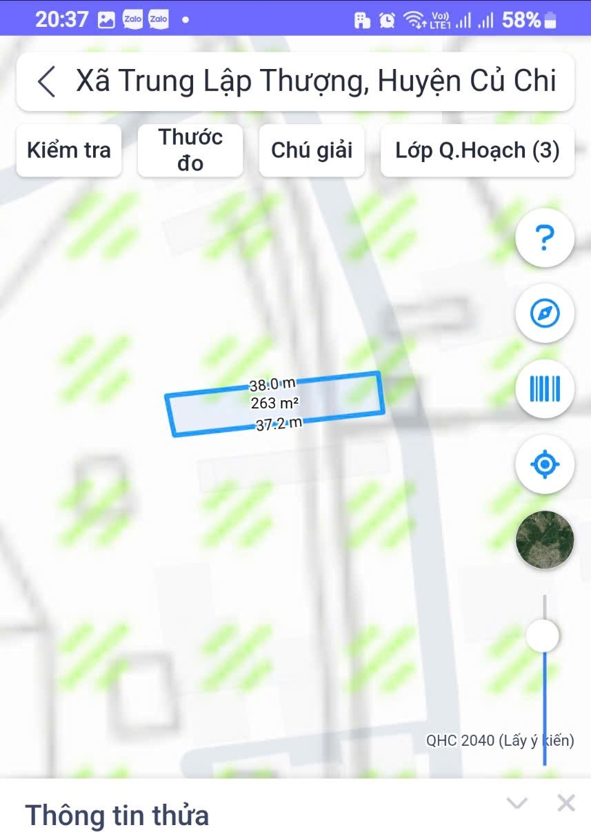 263m2 Đất Mặt Tiền Trung Lập Củ Chi TP. Hồ Chí Minh có 2 tỷ x 4