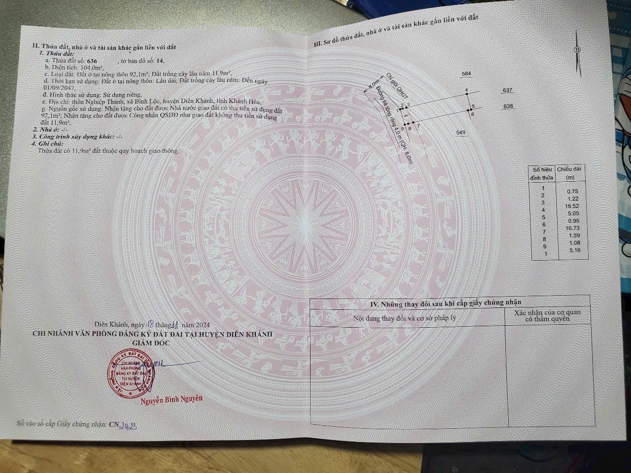 Bán đất Bình Lộc giá rẻ thôn Nghiệp Thành cách Cao Bá Quát chỉ 800m 5