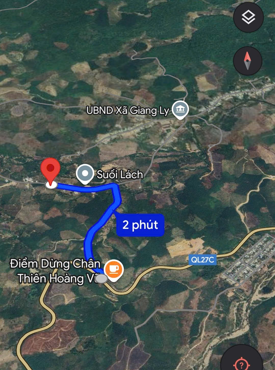 Bán đất Giang Ly giáp suối ngay khu nghỉ mát Suối Lách 4