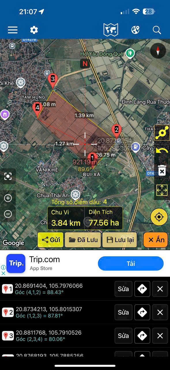 Chính chủ gửi bán lô đất nên giá rẻ nhất khu thôn Bùi Xá, xã Tam Hưng 2