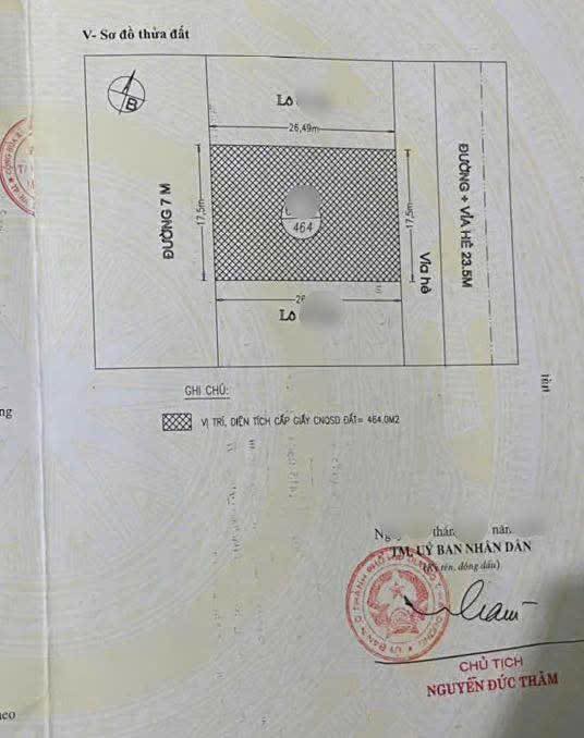 Bán lô đất thương mại sản xuất mặt đường Phạm Hùng, TP HD, 464m2, mt 17.5m, 2x tỷ 3