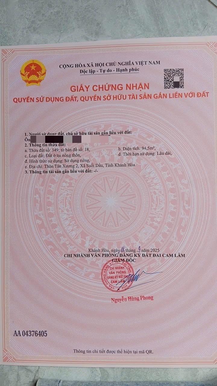 Bán đất Suối Cát - Cam Lâm sát bên Hương Lộ 39 và chợ Tân Xương - đường ô tô tận nơi 6