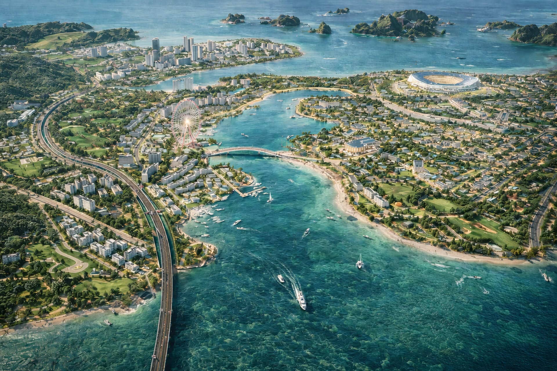 Vinhomes Hạ Long Xanh. Siêu đô thị Biển đáng sống nhất Thế giới. Di chuyển từ Hà Nội chỉ 23 phút 2
