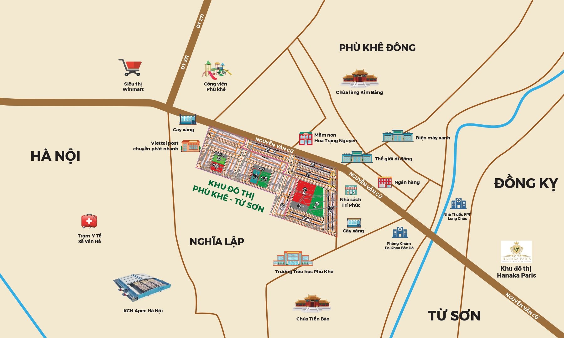Cần bán Nhà mặt tiền dự án Khu đô thị Phù Khê, Diện tích 100m², Giá Thương lượng 2