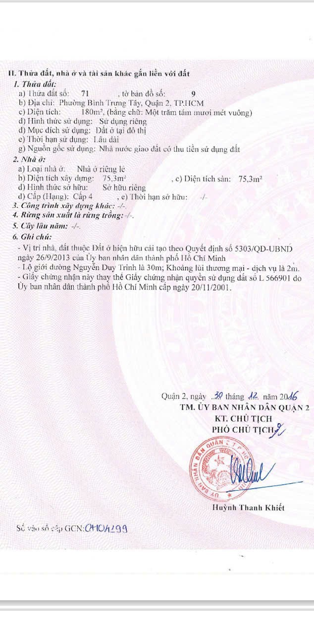 Cần bán Nhà mặt tiền Phường Bình Trưng Tây, Quận 2, Diện tích 200m², Giá 40 Tỷ