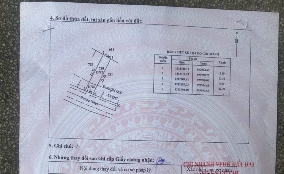 Bán đất thổ cư đường nhựa 1/ Bến Than , xã Hòa Phú dt 115m2 giá 2,5 tỷ