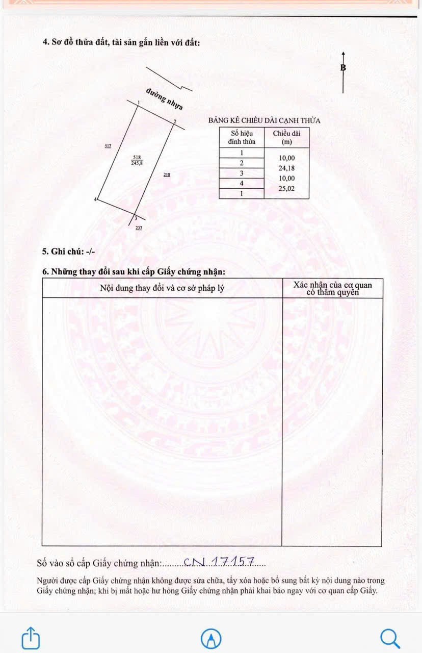 Cần bán Đất đường 44A, Thị trấn Phước Hải, Diện tích 250m², Giá Thương lượng 2