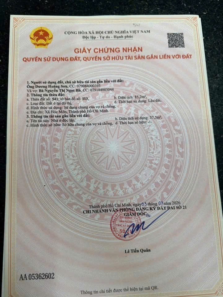 2 LÔ F0 TÂN XUÂN – TẶNG DÃY TRỌ – MT ĐƯỜNG 7M THÔNG – GIÁ SỐC 3