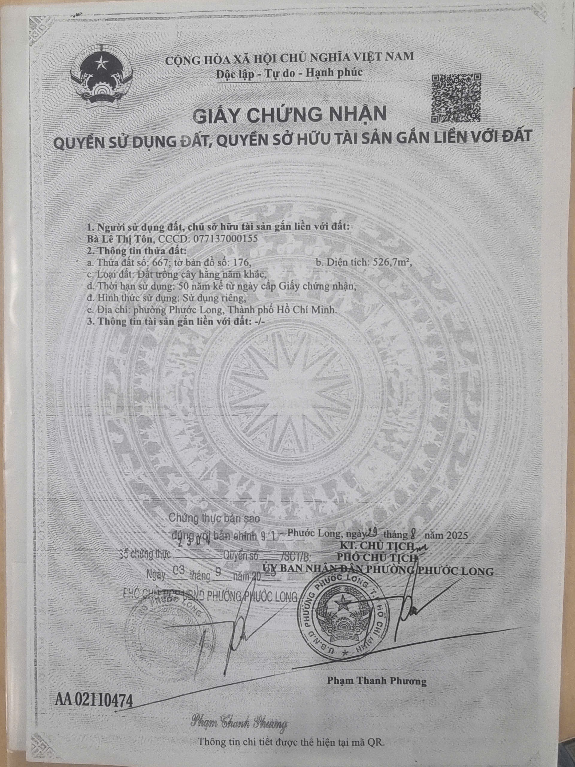Cần bán Đất Phường Phước Bình, Quận 9, Diện tích 380m², Giá Thương lượng 9