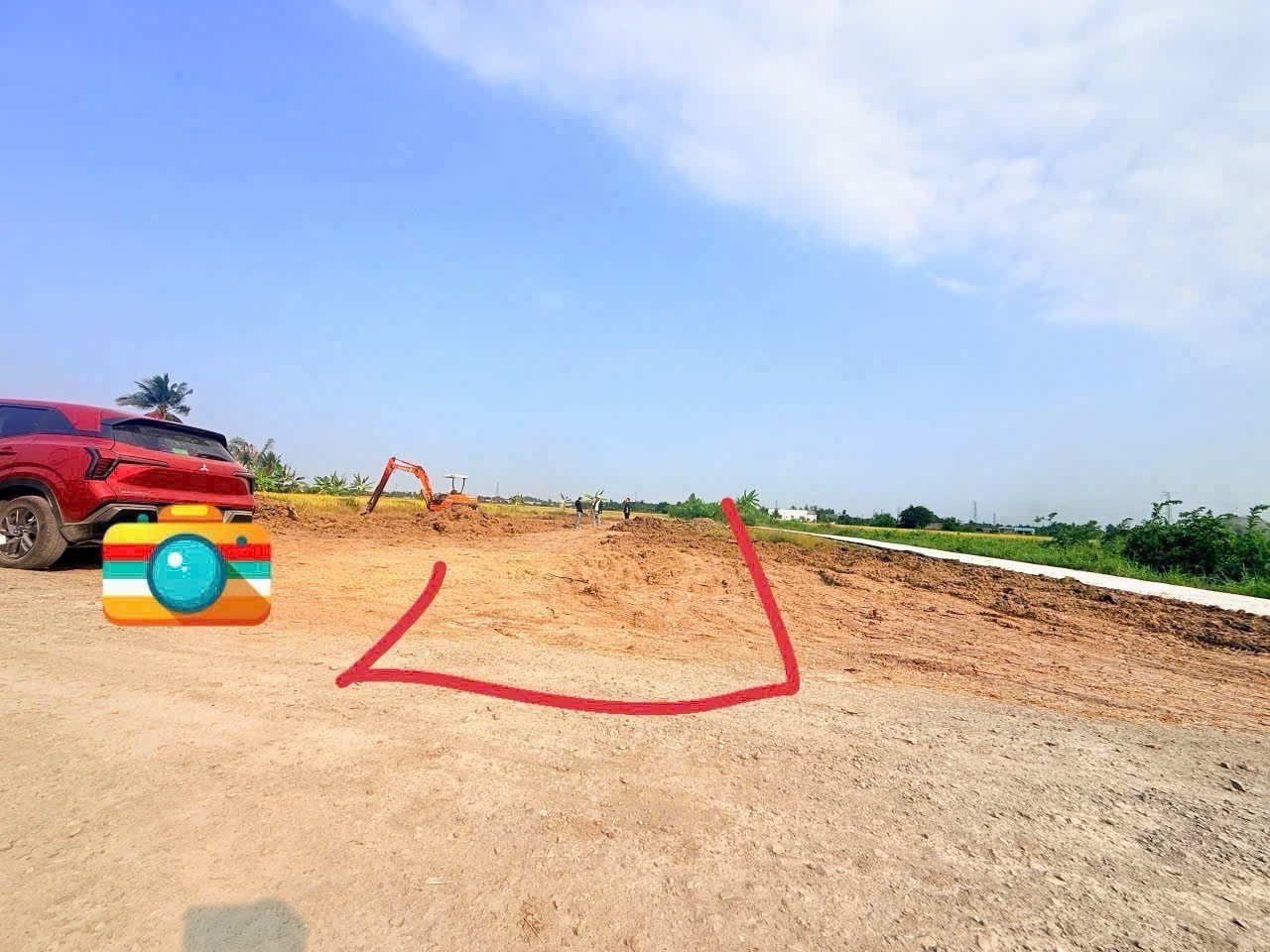 Bán đất thổ cư ,đường đá xanh 6m xã Lạc Tấn, Tân Trụ , Long An dt 125m2 giá 490 triệu 5