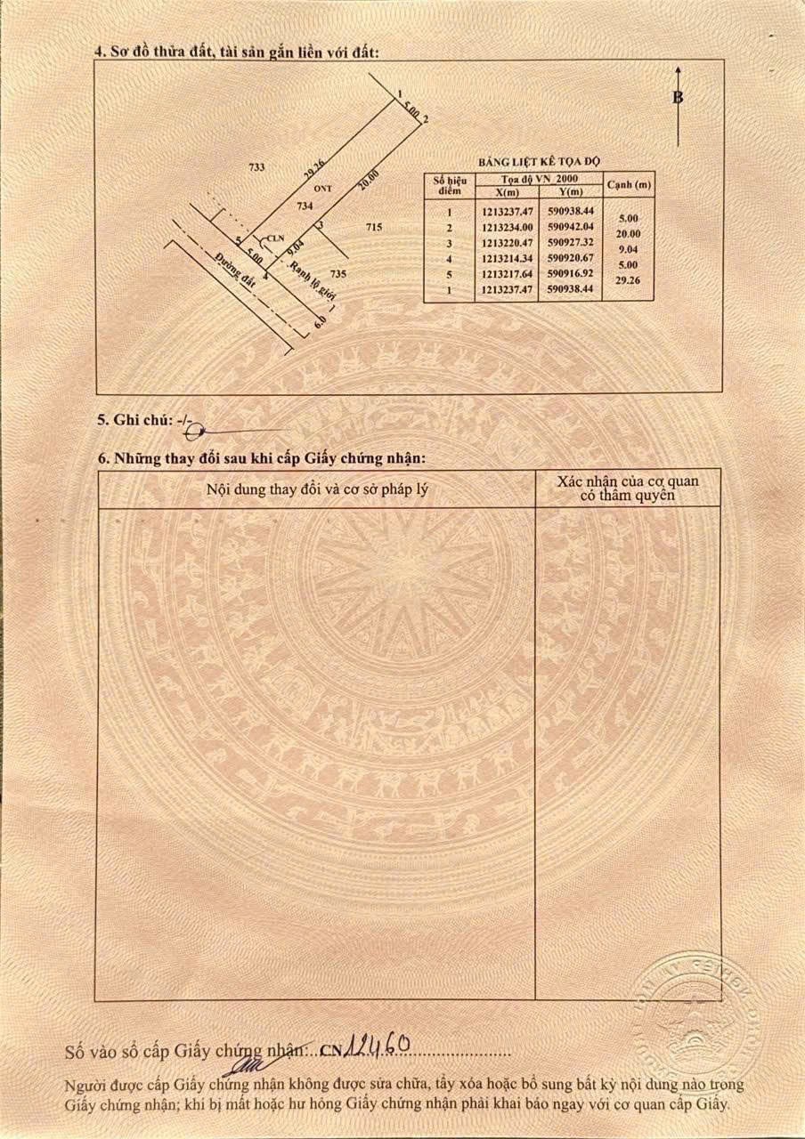 Bán đất thổ cư hẻm đường nhựa xã Tân Thạnh Đông , Củ Chi dt 150m2 giá 2 tỷ 2