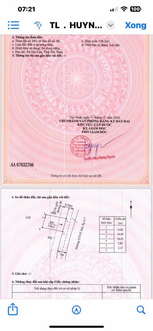 Đất nền thổ cư 165m2 mt đường xe hơi giá rẻ đầu tư 750tr 4
