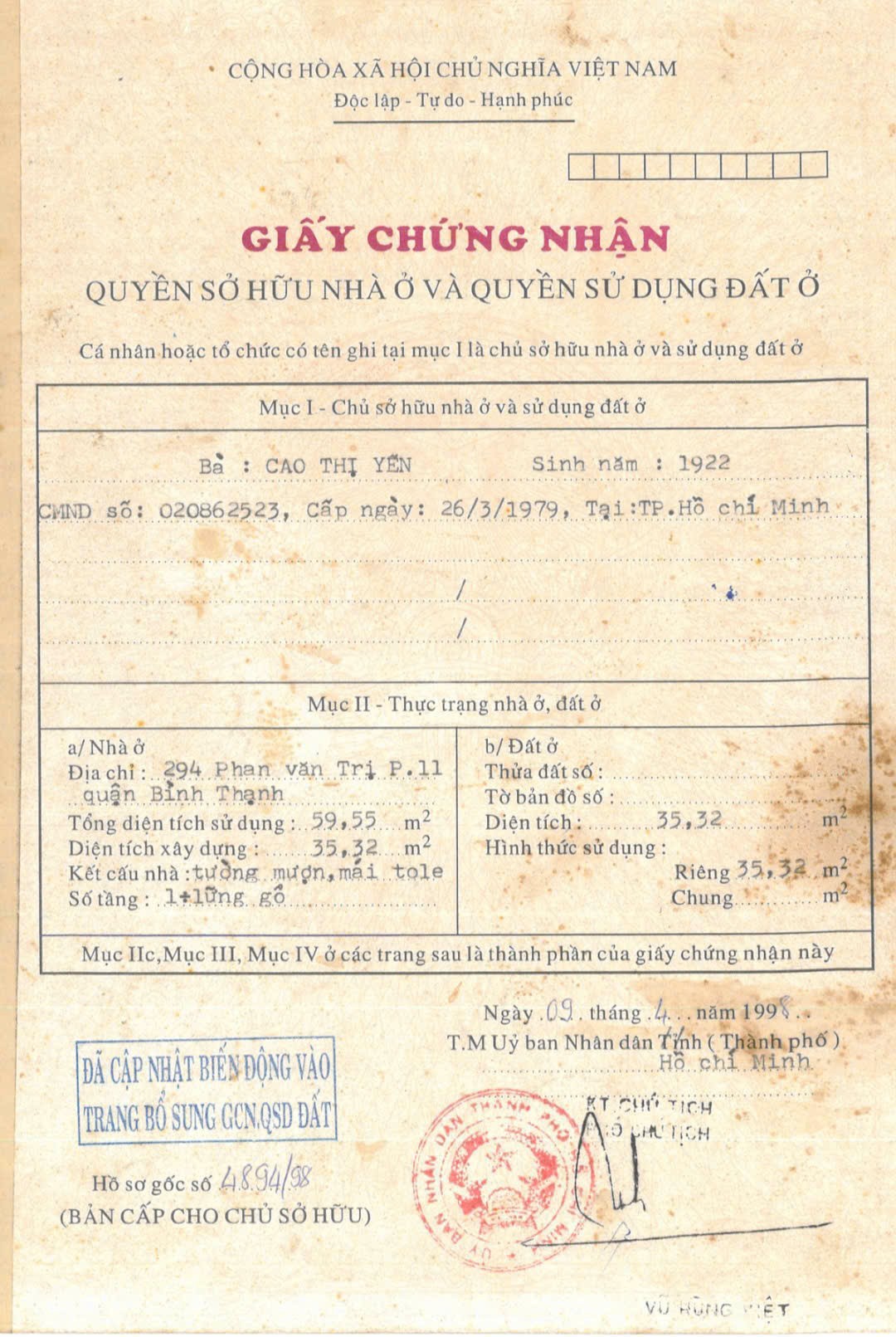 Cần bán Nhà mặt tiền Phường 6, Bình Thạnh, Diện tích 63m², Giá 12.6 Tỷ 15