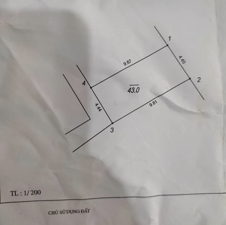 Bán Đất Liên Mạc- Bắc từ Liêm,mảnh đất vuông vắn,ngõ rộng xe ba gác vào tận cửa,46m2,mặt tiền:4,4m,giá:1,88tỷ