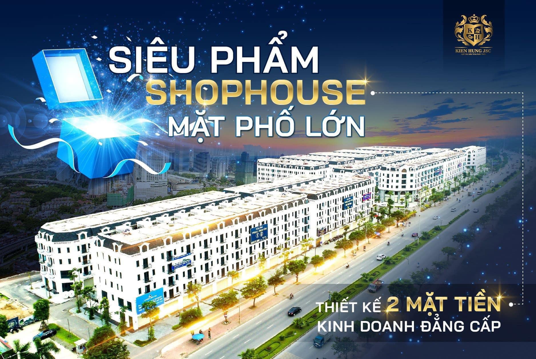 Bán Shophouse 70m2X5T KIẾN HƯNG LUXURY- Ô Tô đỗ cửa- KD các loại- Sẵn Sổ- Nhỉnh 9 tỷ 3