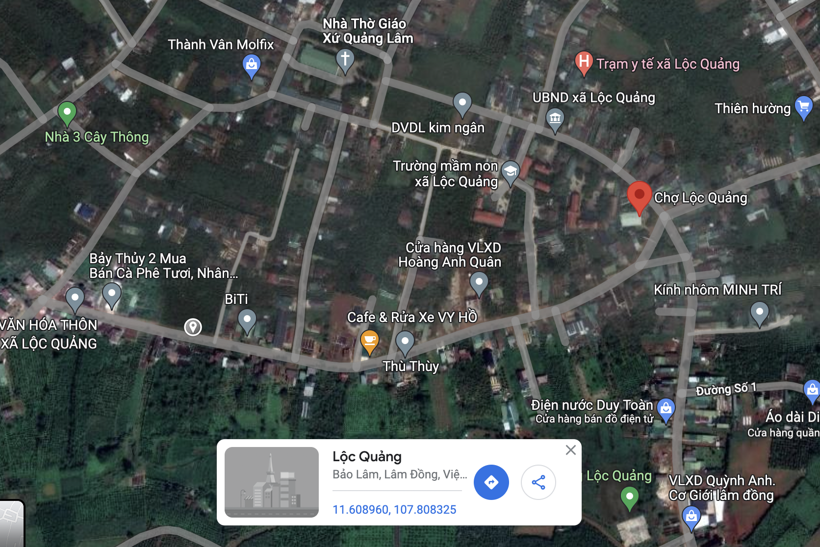 Bán đất lớn mặt tiền đường Lạc Long Quân nối dài gần chợ Lộc Quảng 1