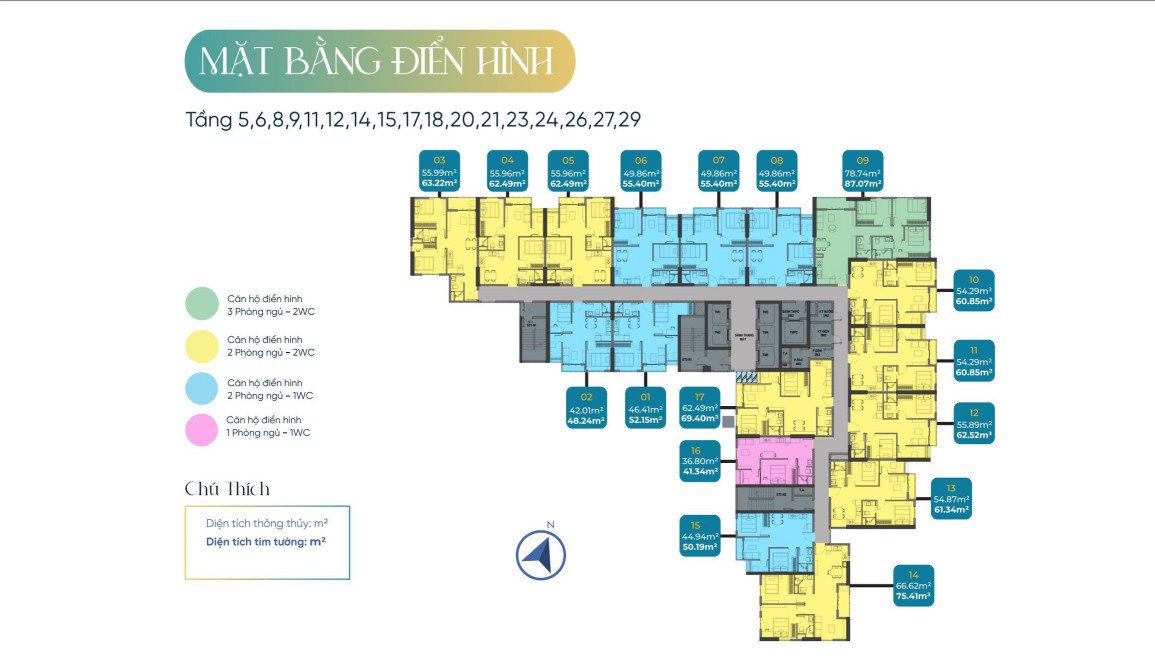 Cần bán Căn hộ chung cư Phường Ghềnh Ráng, Quy Nhơn, Diện tích 65m², Giá Thương lượng 2