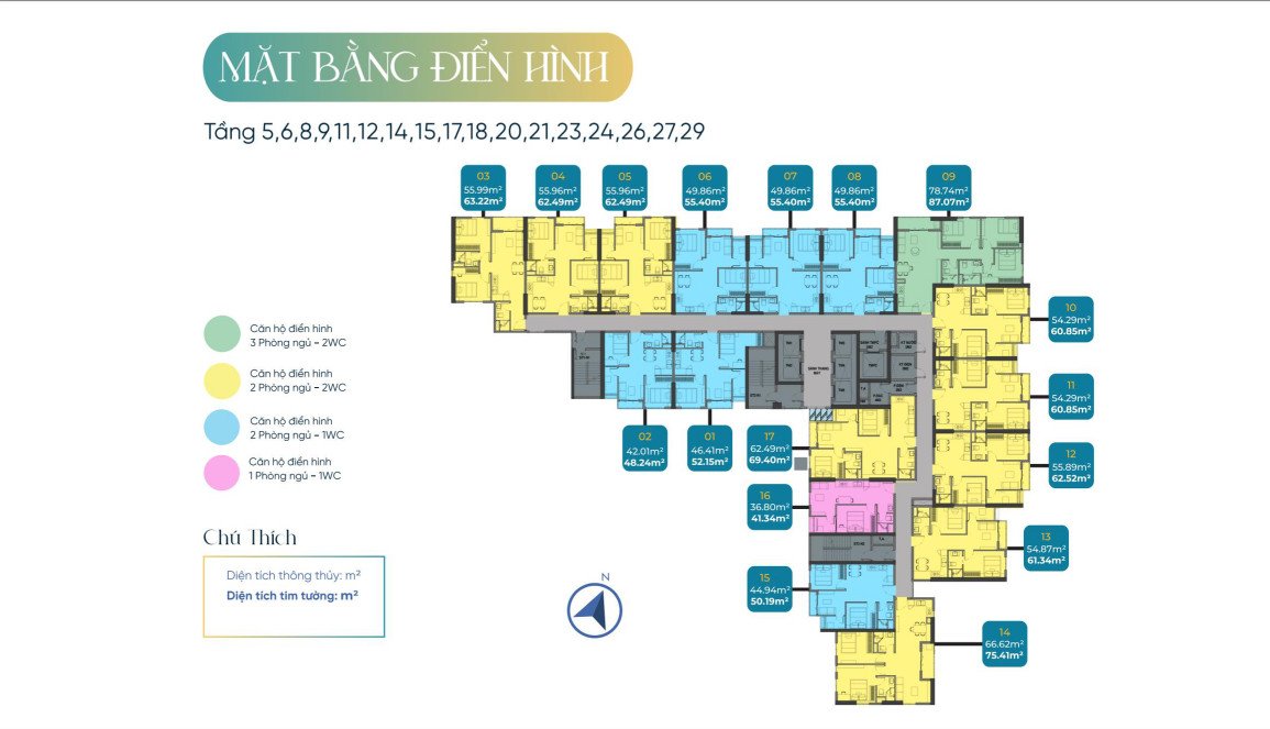 Cần bán Căn hộ chung cư đường Quốc lộ 1D, Phường Ghềnh Ráng, Diện tích 65m², Giá 2000 Triệu 3