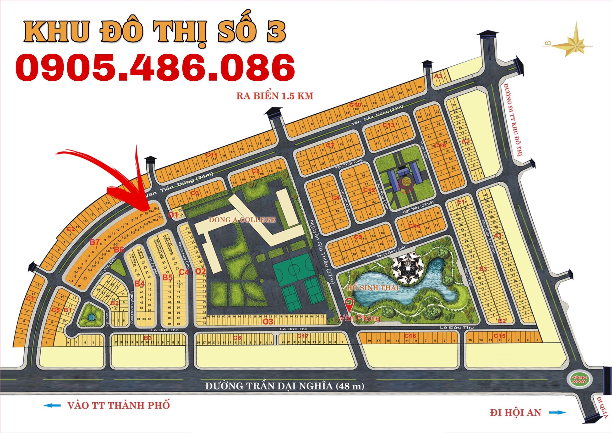 Cần bán Đất biệt thự dự án Khu đô thị số 3 Điện Nam Điện Ngọc, Diện tích 250m², Giá 3500 Triệu 2