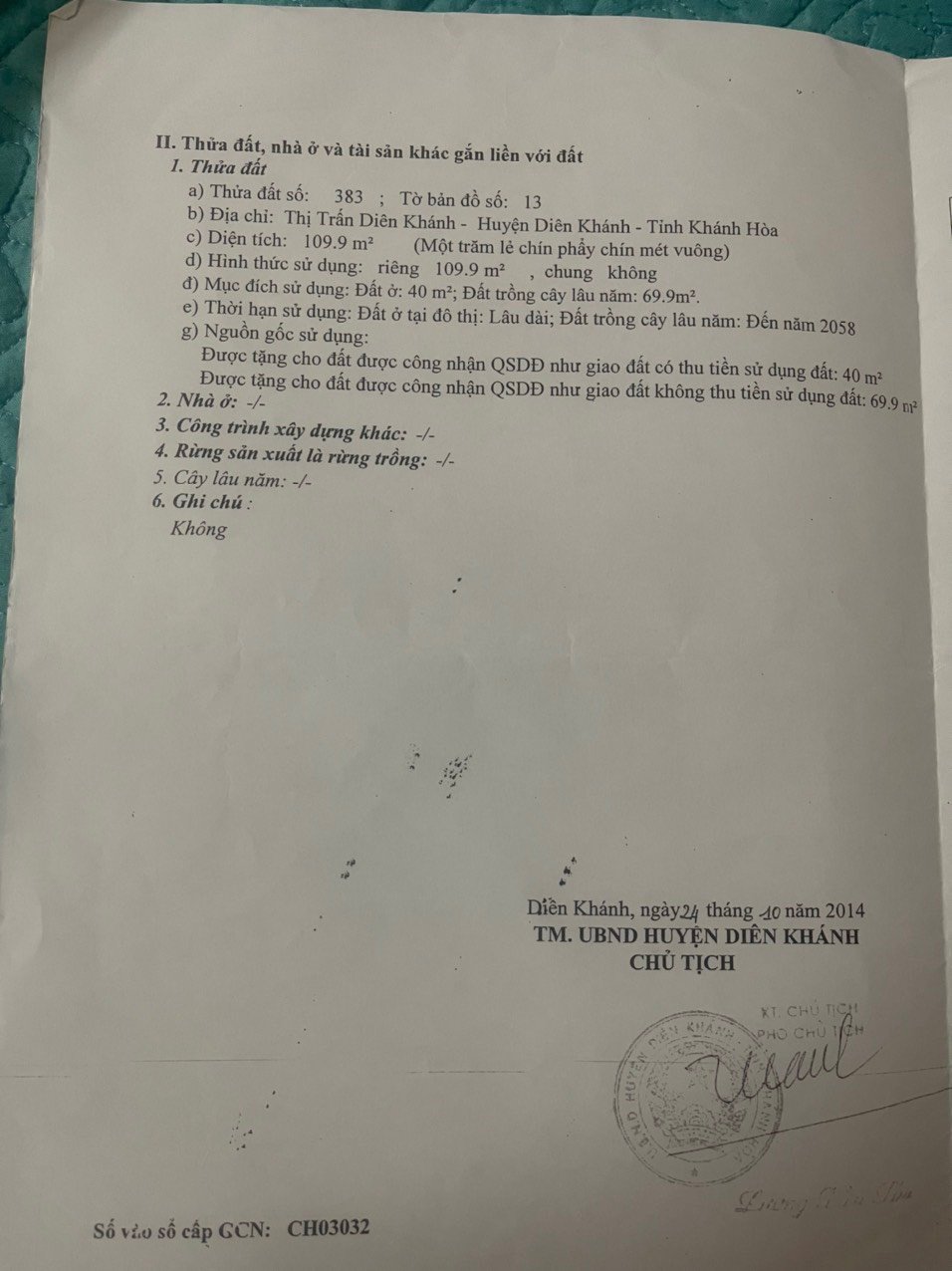 Cần bán Nhà ở, nhà cấp 4, nhà hẻm Phường Diên Khánh, Diên Khánh, Diện tích 110m², Giá Thương lượng Lh 0868 750 144 Lê Dân 3