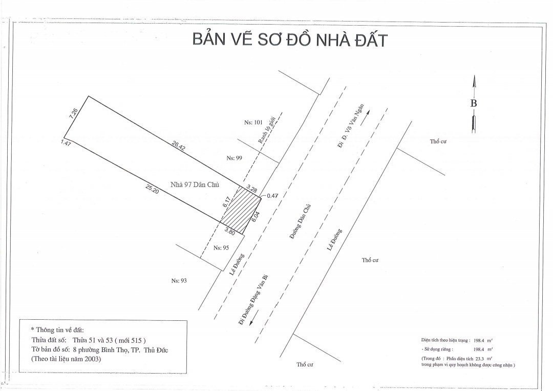 BDS HVL Siêu Đẹp ! 29 Dân Chủ, P. Bình Thọ, Q.TĐ, DT 6x30m, nở hậu 7m 09/05/2023 2