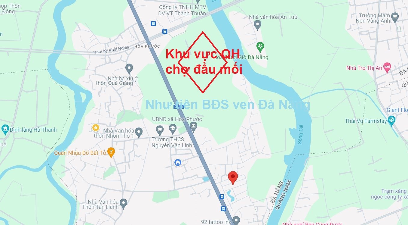 2 Bán lô tđc chợ mới Hòa Phước, Hòa Vang, Đà Nẵng tài chính hơn 1 tỷ, dt hơn 100m2 ngang 6m 4