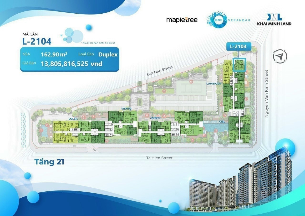 Cần bán Căn hộ chung cư dự án One Verandah Mapletree, Diện tích 179m², Giá 14 Tỷ 4