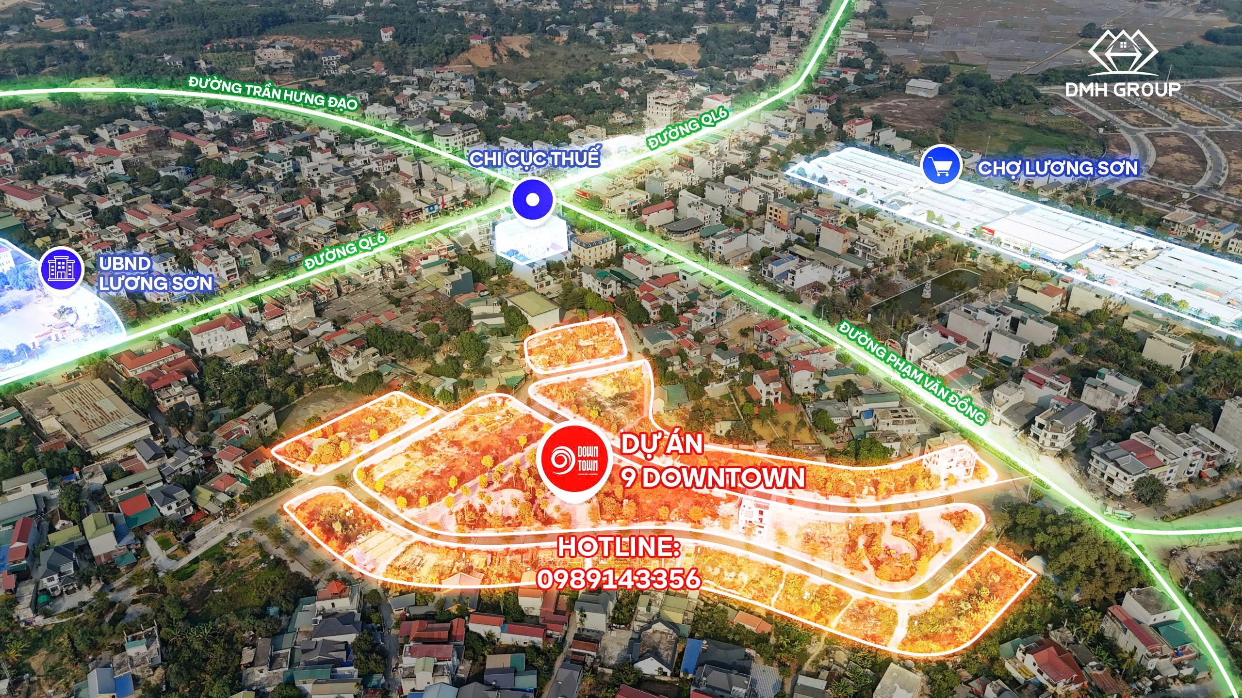 Cần bán lô đất nền diện tích 294m. Đối diện công viên, trung tâm Lương Sơn.