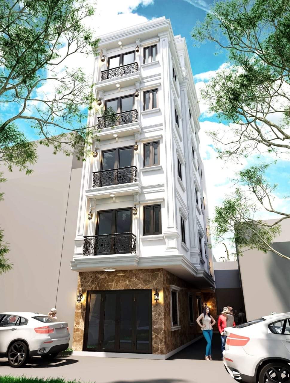 Nhà mặt ngõ Đại Mỗ, 6 Tầng thang máy, gara ô tô, kinh doanh nhỏ, 2 mặt tiền full đồ