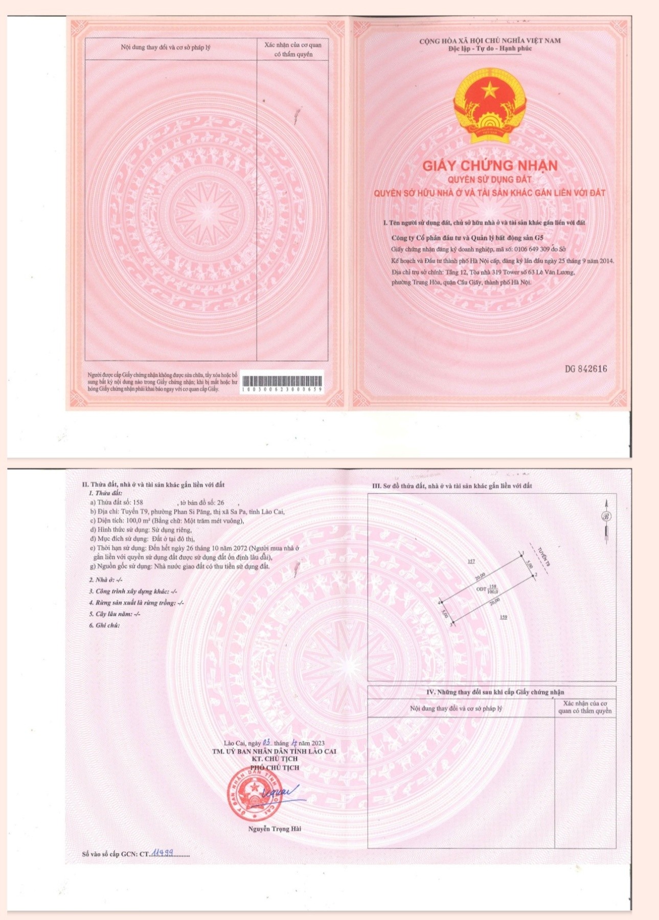 Bán căn liền kề xây sẵn 4 tầng đường T9 KĐT Tây Bắc - Sapa. Giá chỉ 5,8 tỷ cả nhà và đất 2