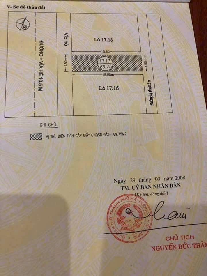 Bán đất đẹp dự án Vạn Lộc Tứ Minh, Hải Dương nhìn vườn hoa 2