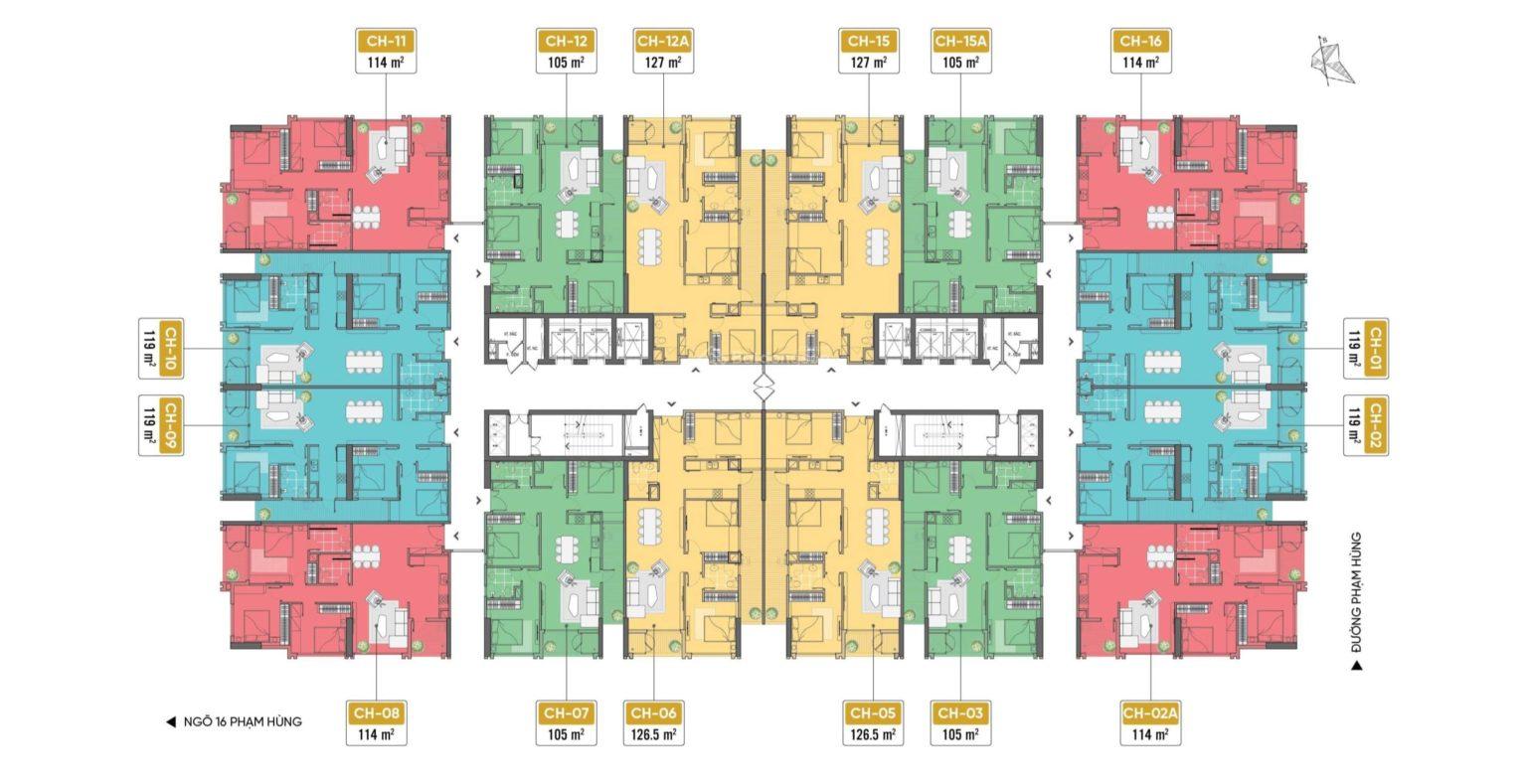 Cần bán Căn hộ chung cư đường Phạm Hùng, Phường Mỹ Đình 2, Diện tích 105m², Giá Thương lượng