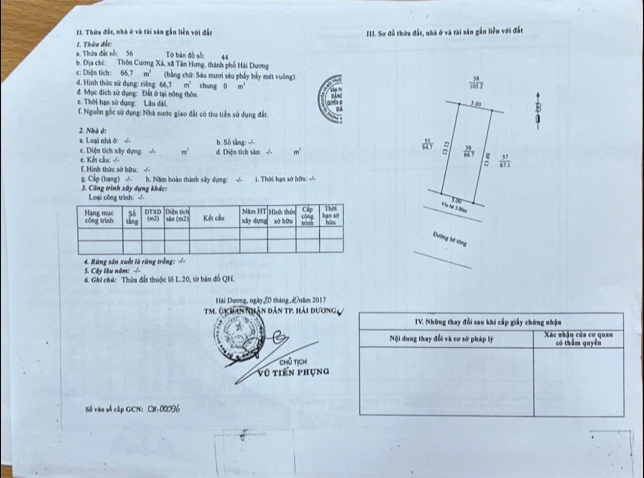 Bán đất mặt đường Phúc Liễu, ph Tân Hưng, TP Hải Dương, 66.7m2, mặt tiền 5m, vị trí đẹp 3