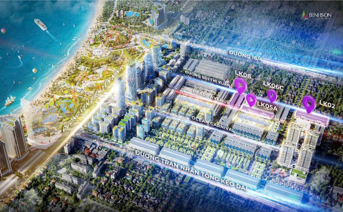 NHÀ PHỐ MẶT BIỂN BÌNH SƠN OCEAN PARK KHÁNH HÒA – CHIẾT KHẤU NGAY 8%, GIÁ GỐC TỪ CHỦ ĐẦU TƯ 6