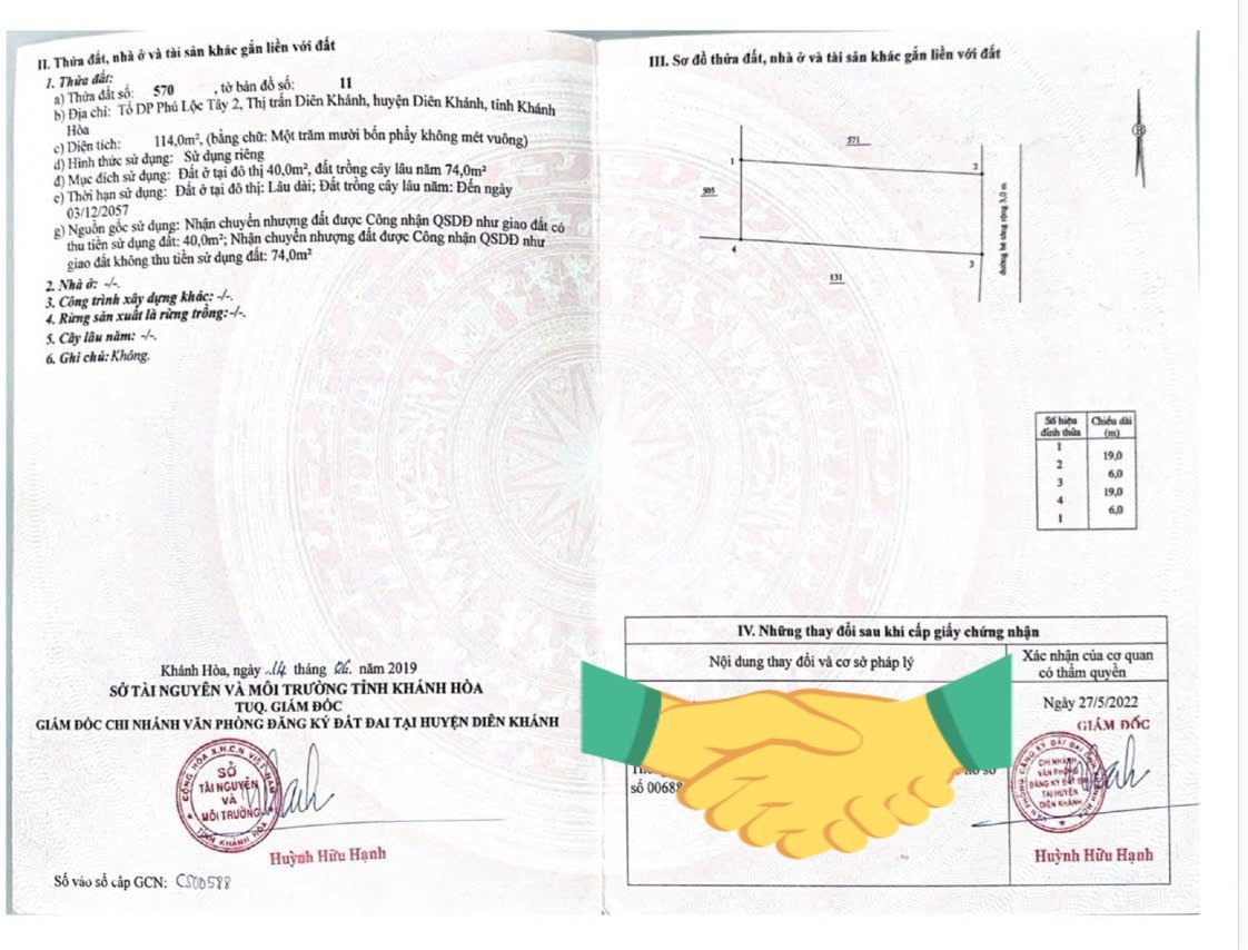 Bán đất thị trấn Diên Khánh sát bên bờ kè Sông Cái - đường thông 8
