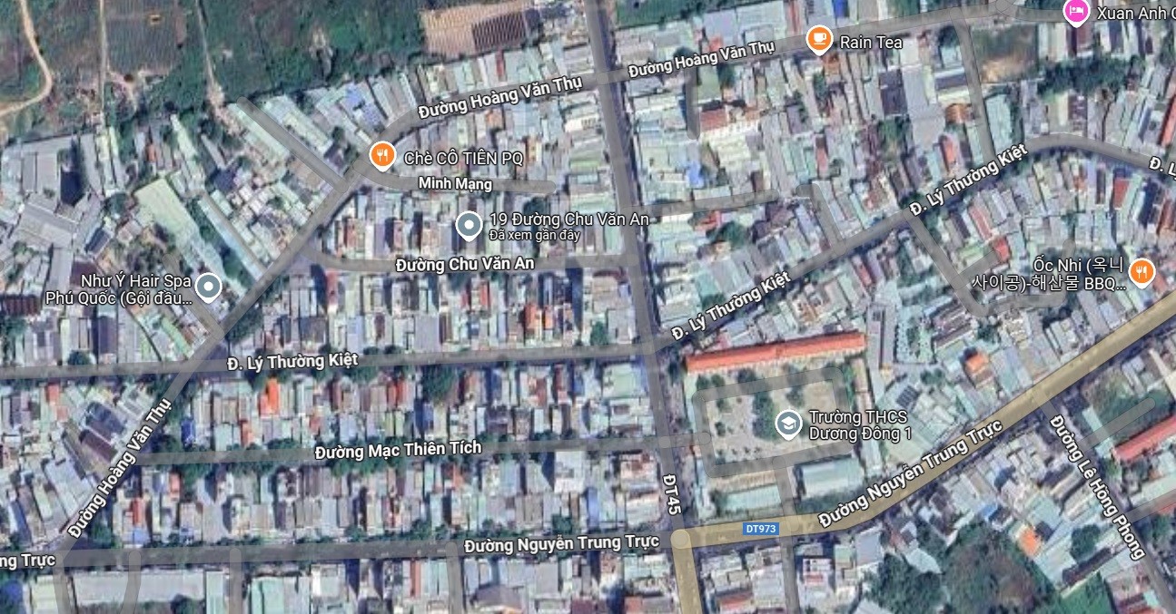 Đất Mặt Tiền Chu văn an TT Dương Đông – Gần Chợ, Tiện Kinh Doanh