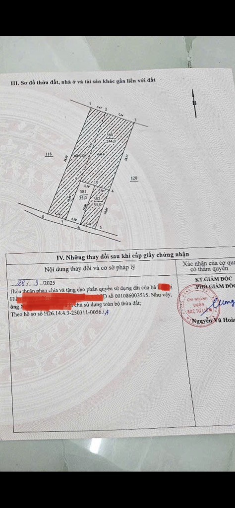 Bán mảnh đất đẹp 35m2 đường Cầu Diễn, Gần phố, An sinh tốt, Vuông đẹp chỉ nhỉnh 5 tỷ 3