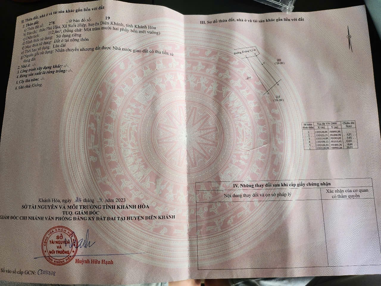 Bán đất Suối Hiệp giá rẻ full thổ cư ngay khu dân cư thôn Phú Hậu 10