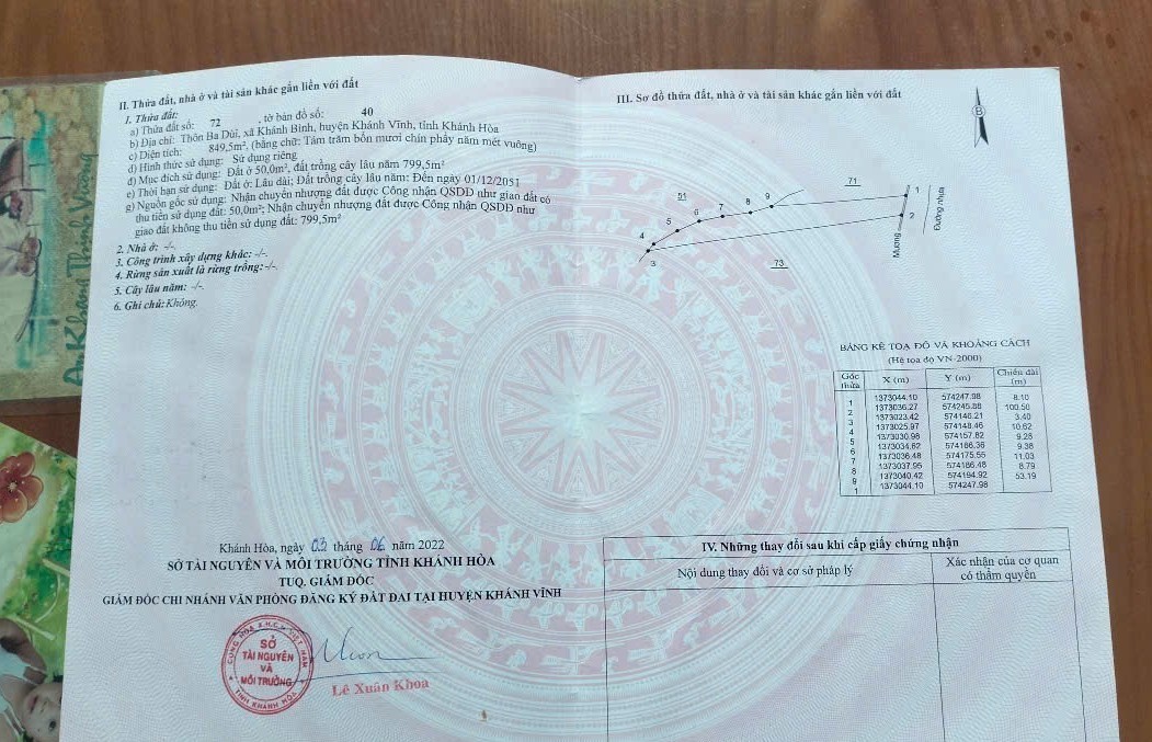 Bán đất Khánh Bình giá rẻ sẵn thổ cư mặt đường liên thôn rộng 7m 6