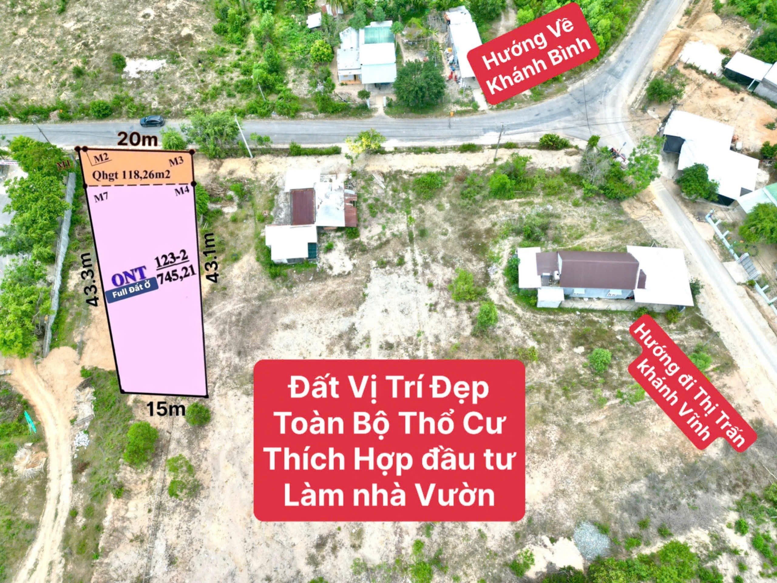 Bán đất mặt tiền Tỉnh Lộ 8C - Khánh Hiệp - Khánh Vĩnh ngay nhà thờ Bến Khế 6