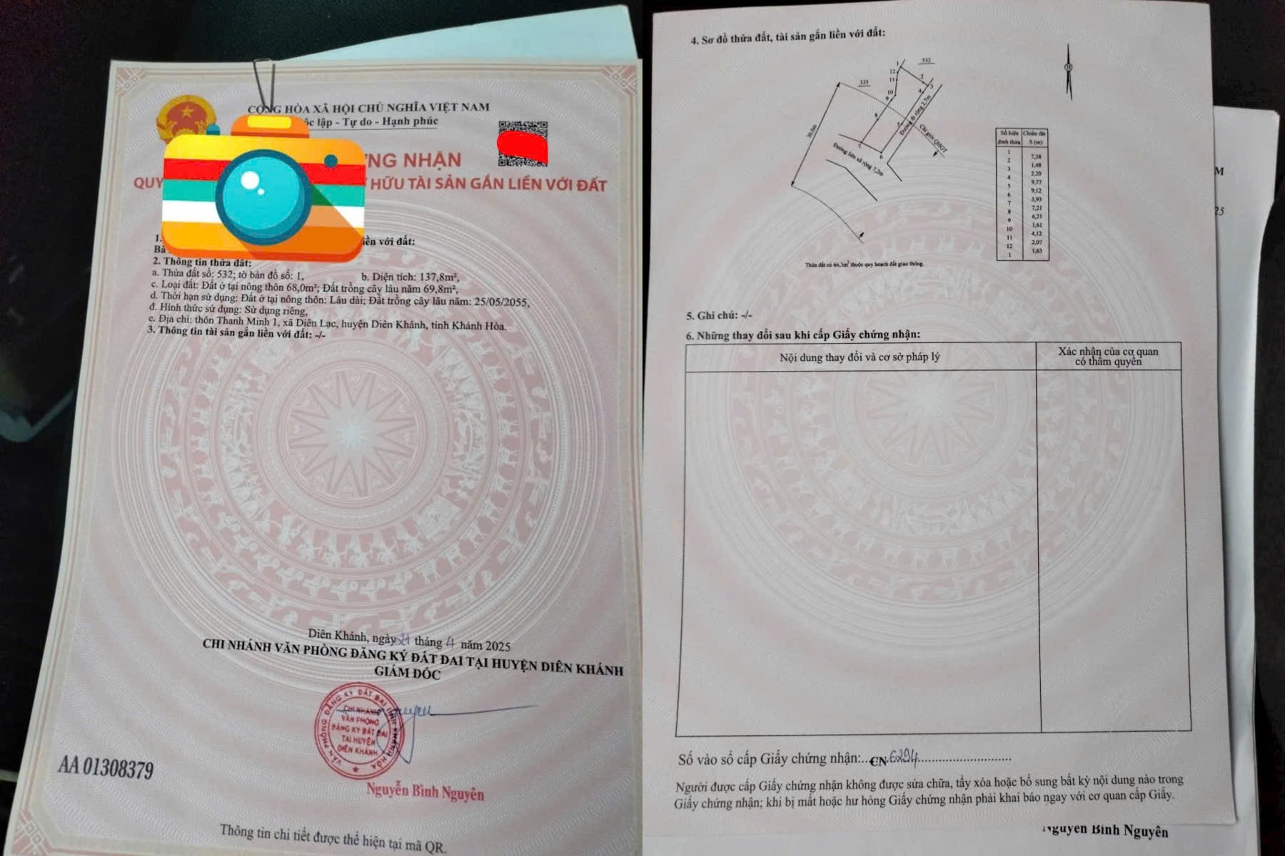 Bán lô góc mặt đường Tư Văn - Diên Lạc cách Tỉnh Lộ 2 đúng 50m phù hợp kinh doanh buôn bán 6