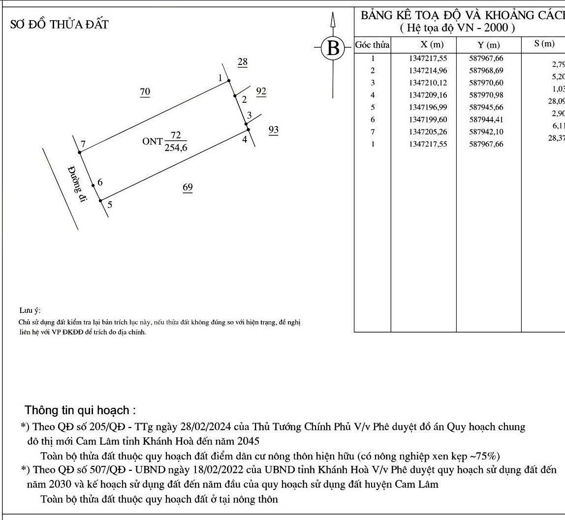 Bán đất Suối Cát - Cam Lâm full thổ sát bên Tỉnh Lộ 3 điểm xuống cao tốc Bắc Nam 11