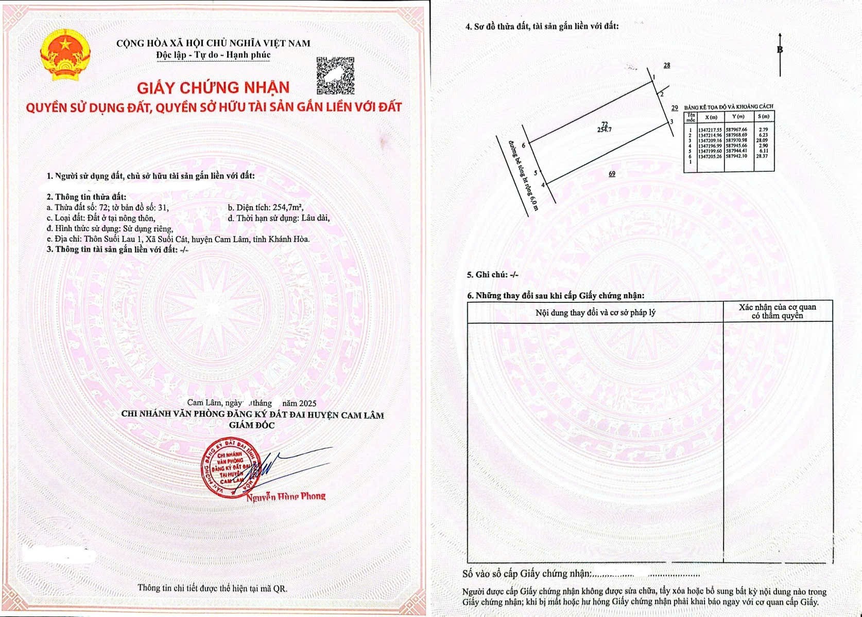 Bán đất Suối Cát - Cam Lâm full thổ sát bên Tỉnh Lộ 3 điểm xuống cao tốc Bắc Nam 10