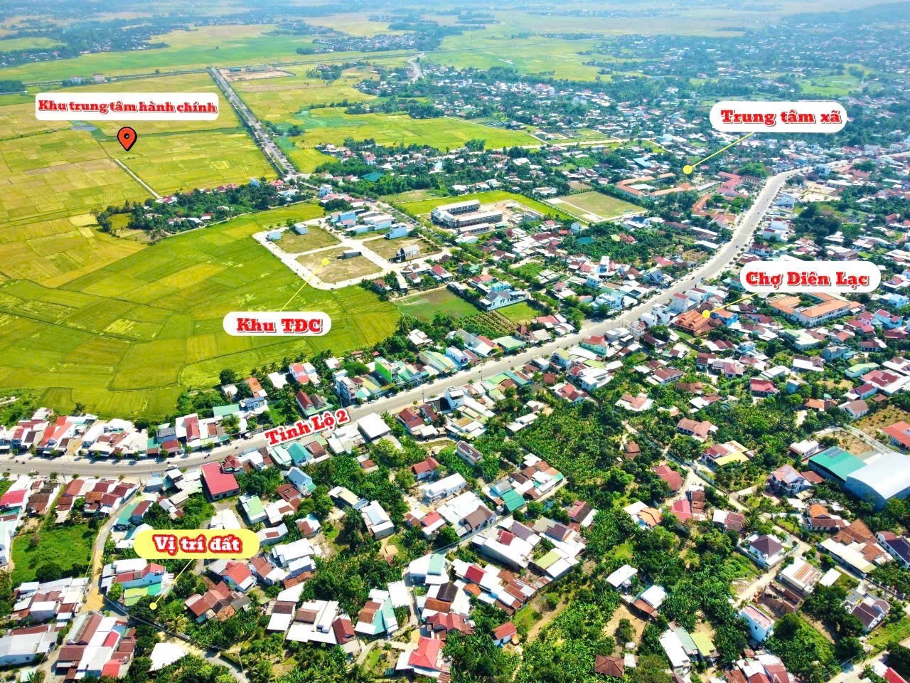 Bán đất Diên Lạc giá rẻ mặt tiền đường Tổ 25-26 sát bên Tỉnh Lộ 2 6