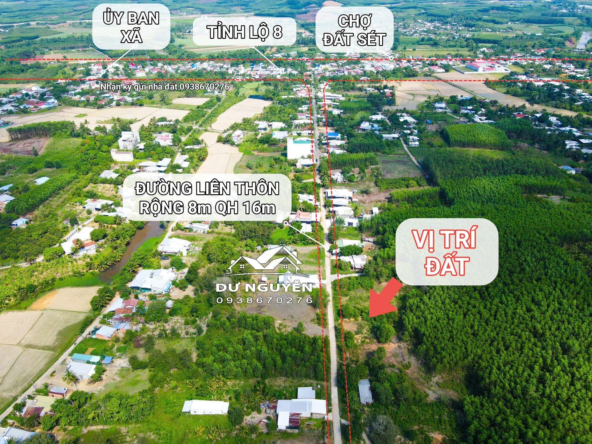 Bán đất Diên Xuân mặt đường bê tông liên thôn QH 16m thôn Xuân Đông gần Tỉnh Lộ 8 7