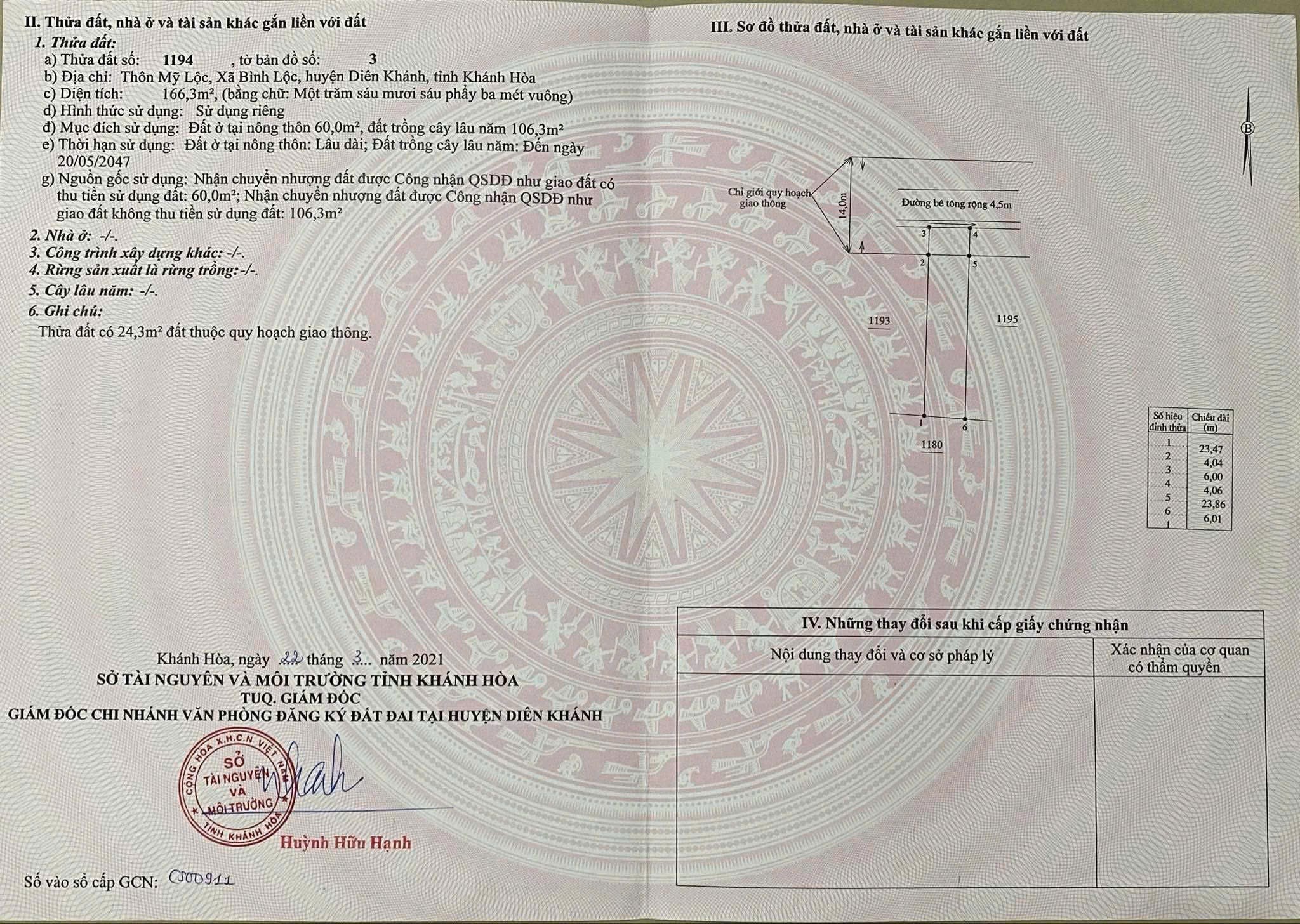 Bán đất Bình Lộc ngay khu bàn cờ trung tâm hành chính xã - sát bên Hương Lộ 39 9