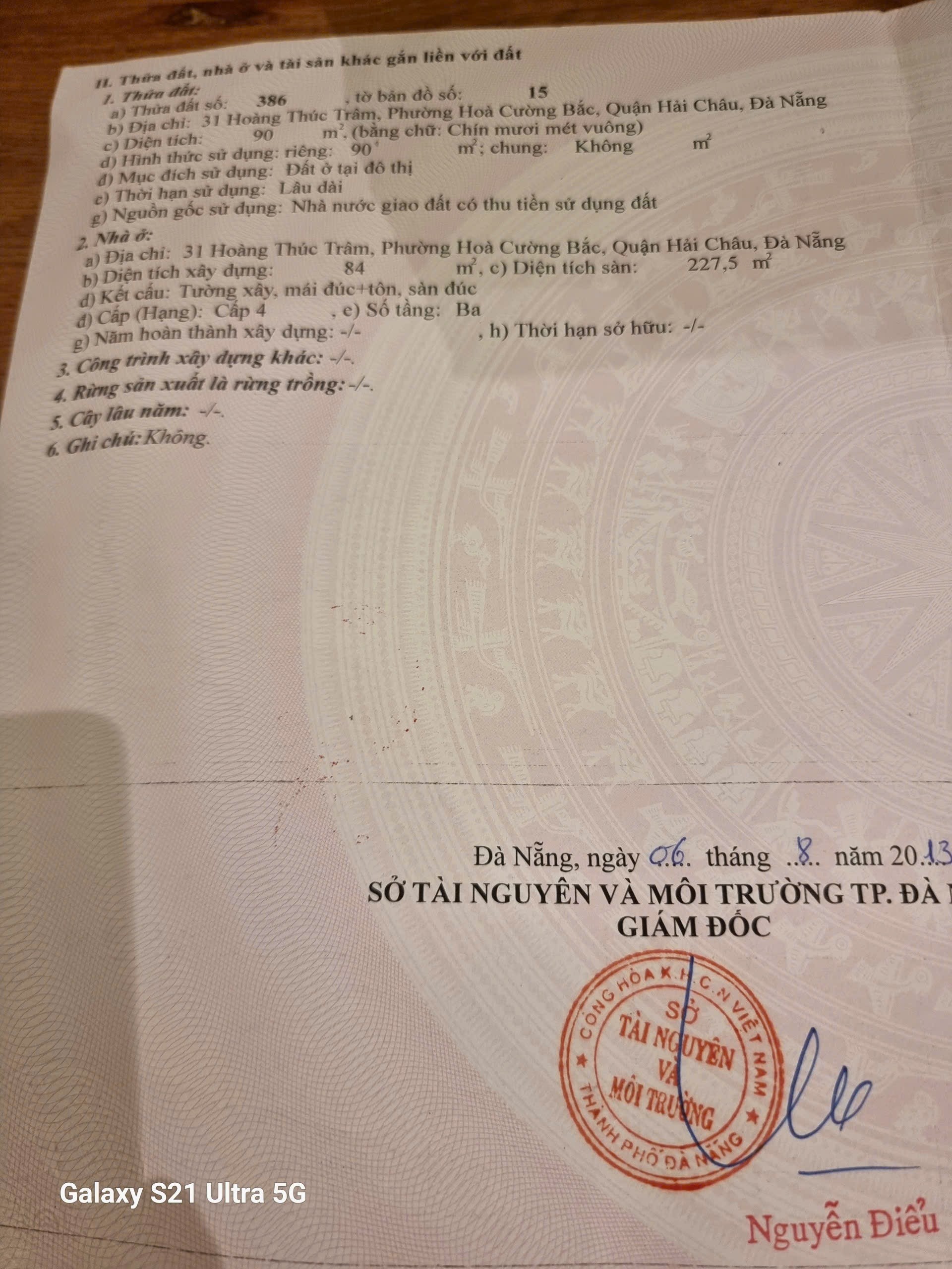 Nhà 3 tầng, 31 Hoàng Thúc Trâm,gần Sân Bay Đà Nẵng. giá 7.9 tỷ. 2