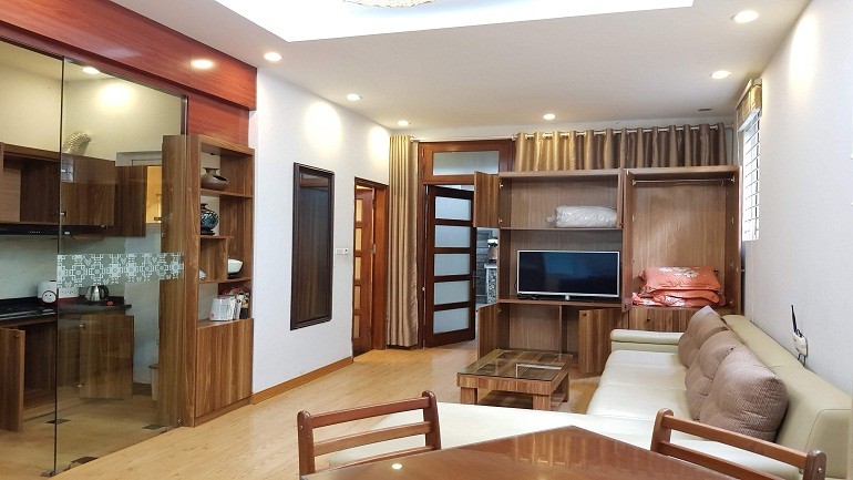 Cho thuê căn hộ dịch vụ tại Đặng Thai Mai, Tây Hồ, 45m2, 1PN, sân vườn, đầy đủ nội thất 4