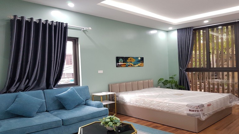 Cho thuê căn hộ dịch vụ tại Nghi Tàm, Tây Hồ, 45m2, 1PN, đầy đủ nội thất đẹp hiện đại, thoáng 2