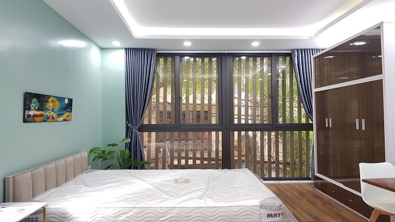 Cho thuê căn hộ dịch vụ tại Nghi Tàm, Tây Hồ, 45m2, 1PN, đầy đủ nội thất đẹp hiện đại, thoáng 4